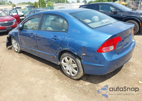 2008 Honda Civic Lx z USA, uszkodzony, nr VIN 1HGFA16568L113172